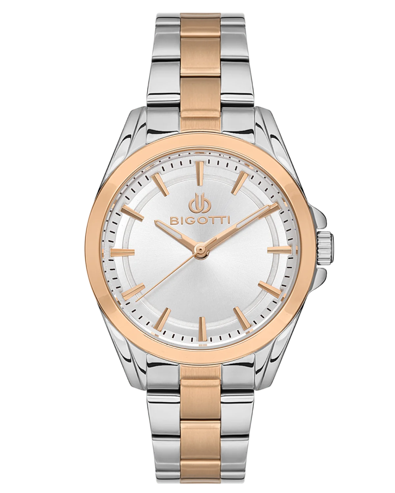 Bigotti Stainless Steel Silver Dial Woman's Watch | BG.1.10482 - 4 | Time Watch Specialists