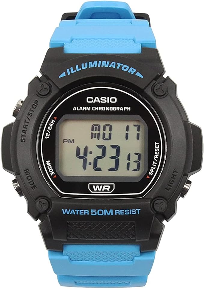 Casio Digital Clear Dial Men's Watch | W - 219H - 2A2VDF | TIME Watches