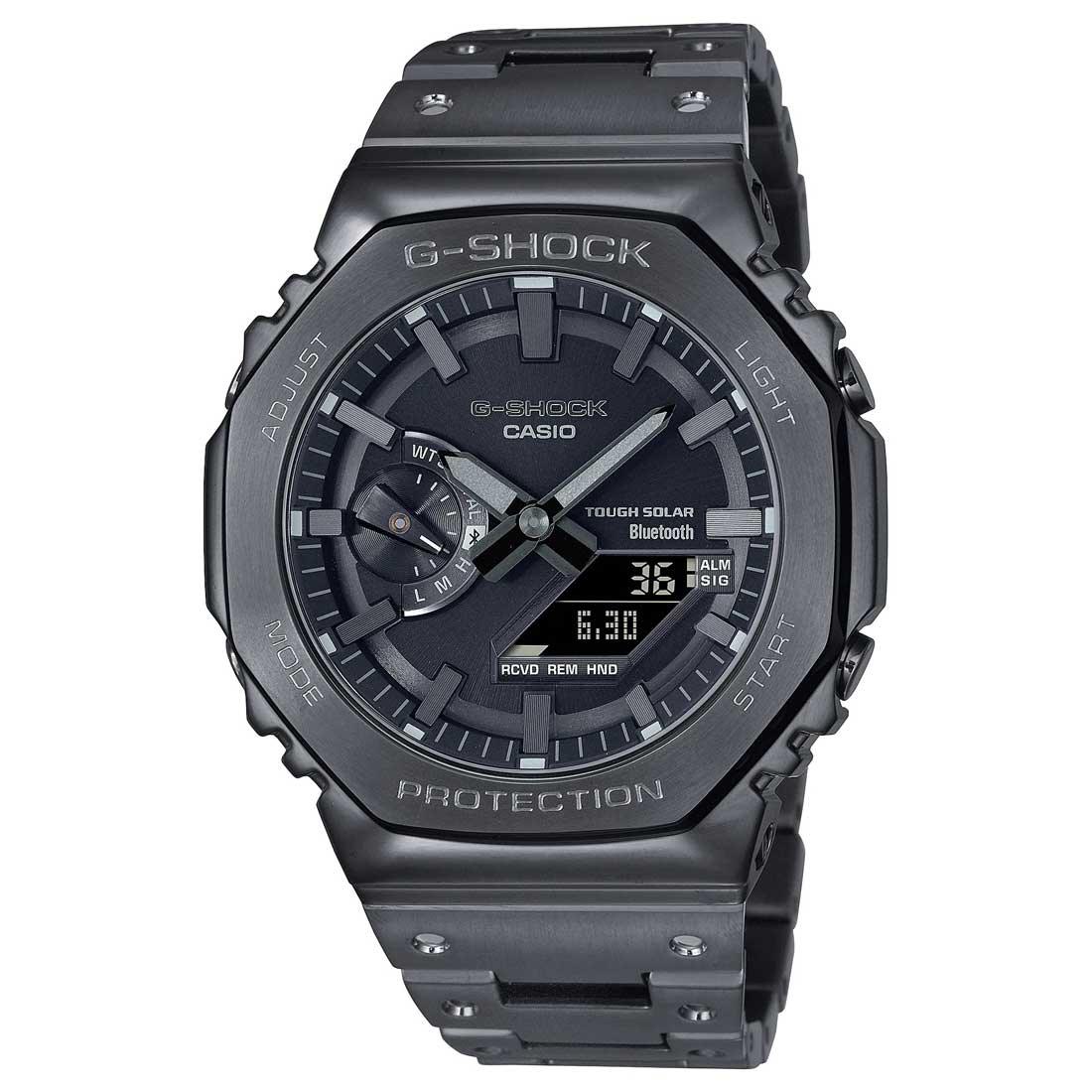 Casio Full Metal G - Shock Black Dial Stainless Steel Men’s Watch | GM - B2100BD - 1ADR | TIME Watches