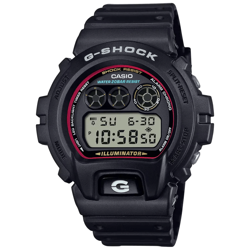 Casio G - Shock Black & Black Rubber 43mm Men's Watch | DW - 6900RL - 1DR | TIME Watches