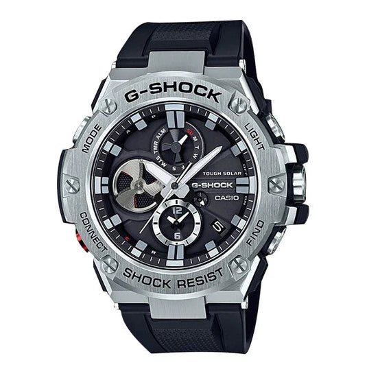 Casio G - Shock Black Dial Calendar Stainless Steel Men’s Watch | GST - B100X - 1ADR | TIME Watches