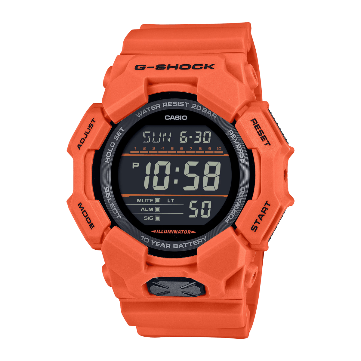 CASIO G - Shock Standard Digital Orange Men's Watch | GD - 010 - 4DR | TIME Watches