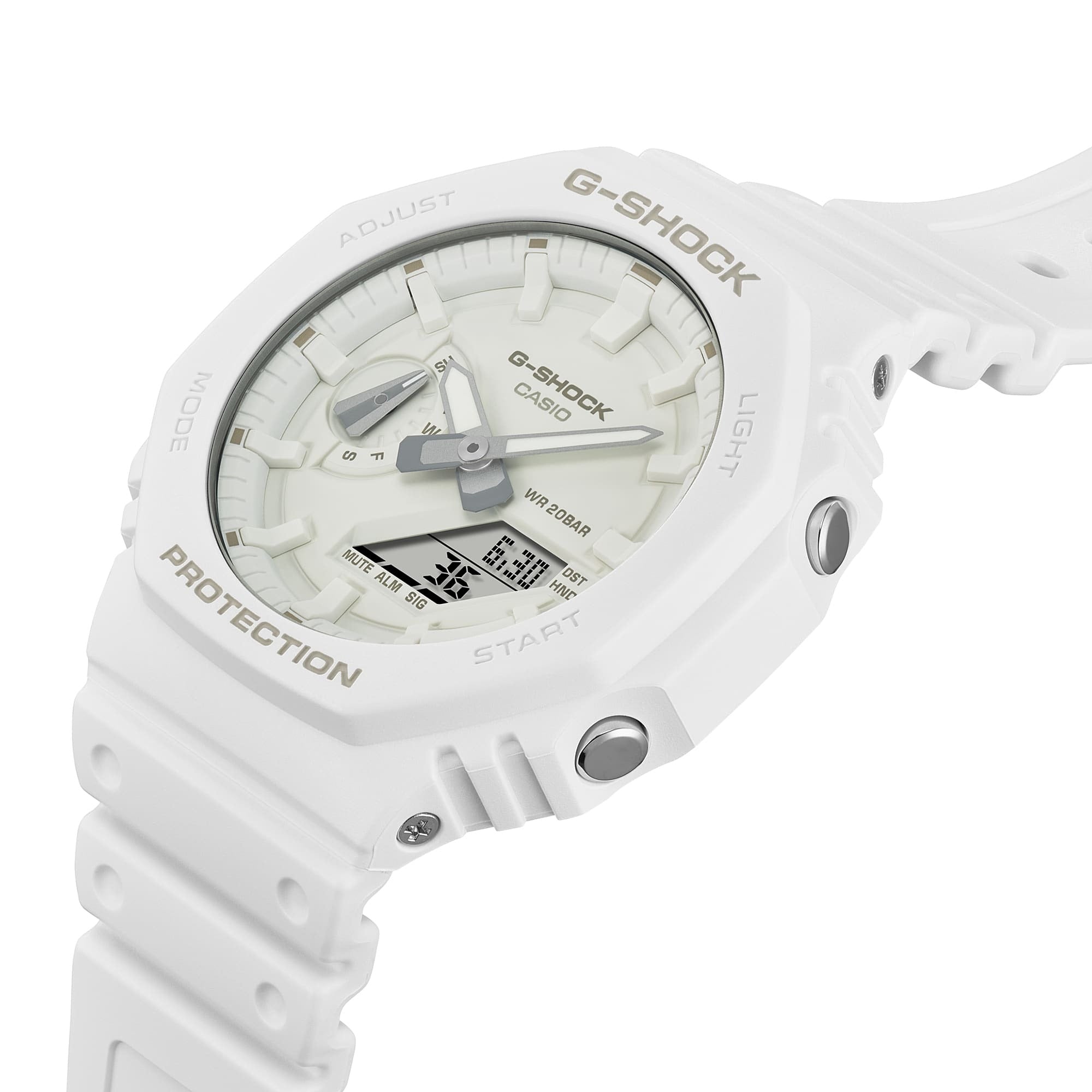 CASIO G-Shock Digital-Analog Casual Men's White Watch | GA-2100-7A7DR