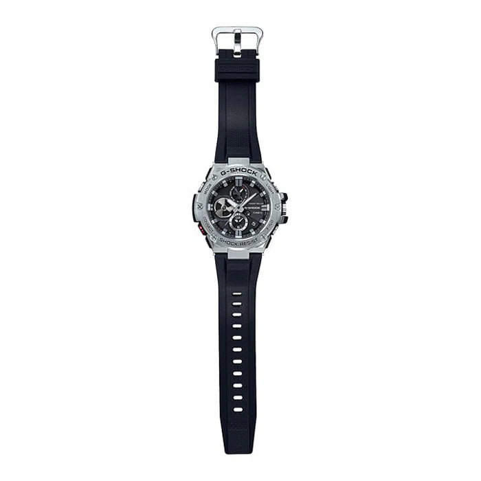 Casio G-Shock Black Dial Calendar Stainless Steel Men’s Watch | GST-B100X-1ADR