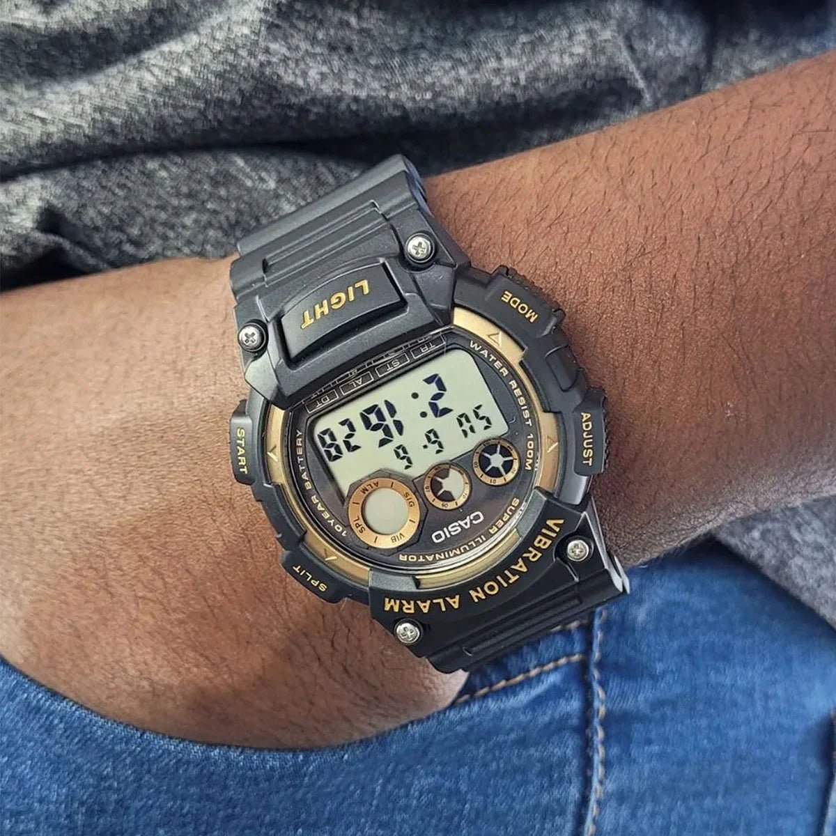 CASIO Standard Vibration Alarm Digital Resin Men's Watch | W - 735H - 1A2VDF | TIME Watches