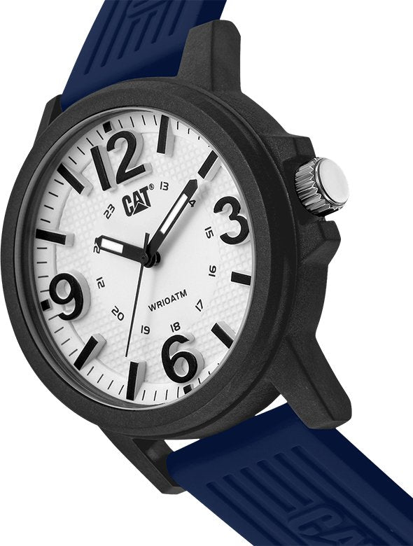 CAT Groovy White Dial with Blue Silicone Strap Men's Watches | LF.111.26.236 | Time Watch Specialists