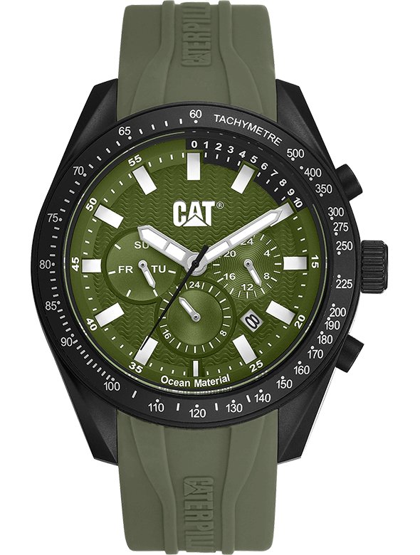 CAT Oceania Multi Olive Green Dial Men's Watch | LQ.169.21.821 | Time Watch Specialists