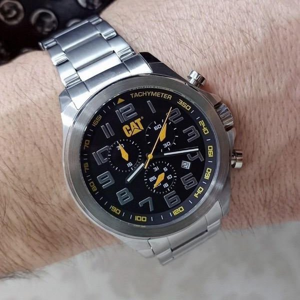CAT SS Black Dial Chronograph Stainless Steel Men’s Watch | PU.143.11.117 | TIME Watches