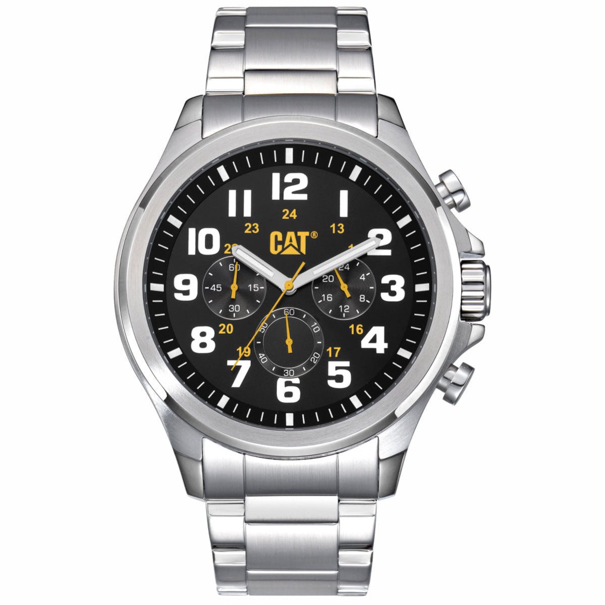 CAT SS Black Dial Chronograph Stainless Steel Men’s Watch | PU.143.11.117 | TIME Watches