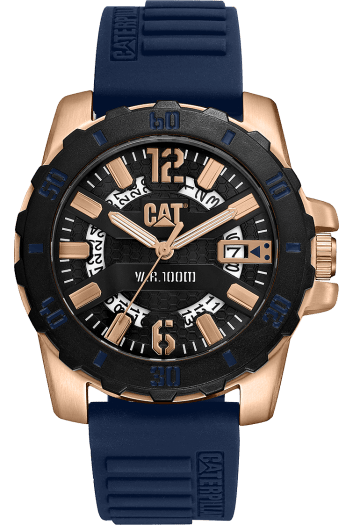CAT Steel Barricade Blue & Rose Gold Men’s Watch | AR.191.26.639 | TIME Watches