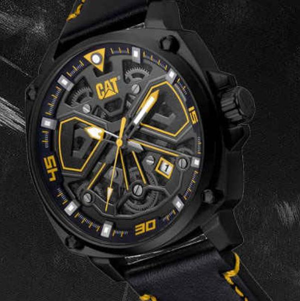 CAT Tokyo Black Yellow Chronograph Men's Watch | AJ.161.34.127 | Time Watch Specialists