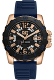 CAT Steel Barricade Blue & Rose Gold Men’s Watch | AR.191.26.639