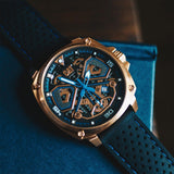 CAT Tokyo Black Dial Calendar Leather Men’s Watch | AJ.191.21.126