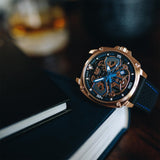 CAT Tokyo Black Dial Calendar Leather Men’s Watch | AJ.191.21.126