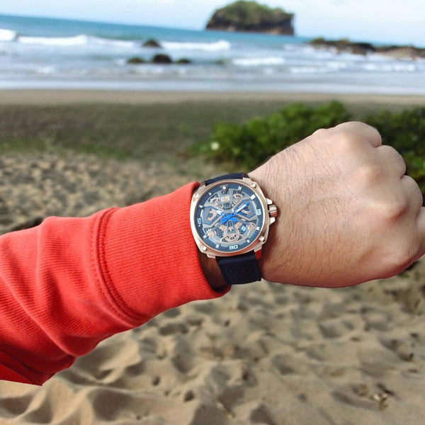 CAT Tokyo Black Dial Calendar Leather Men’s Watch | AJ.191.21.126