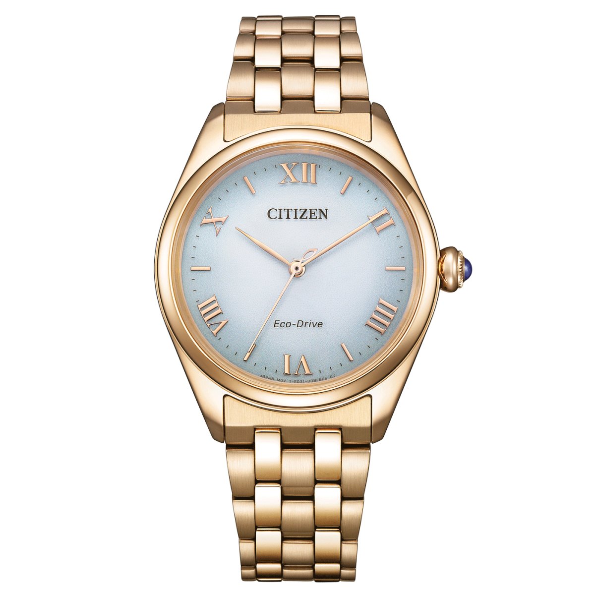 Citizen Eco - Drive Rose Gold Stainless Steel Woman's Watch | EM1143 - 81X | Time Watch Specialists