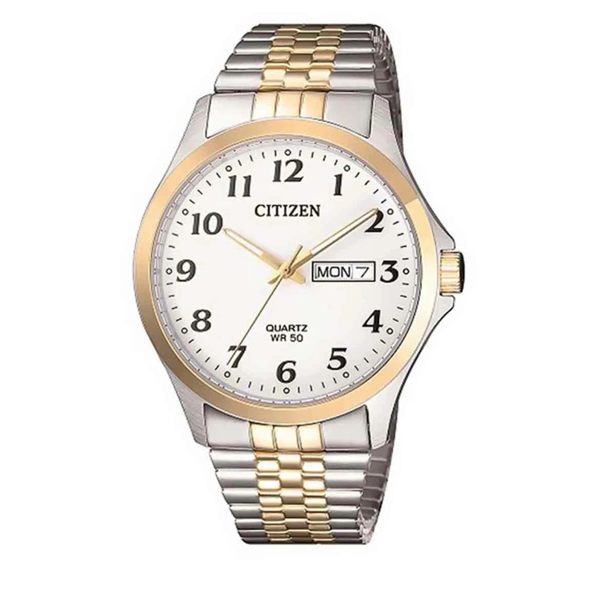 Citizen White Black Stainless Steel Men's Watch | BF5004 - 93A | TIME Watches