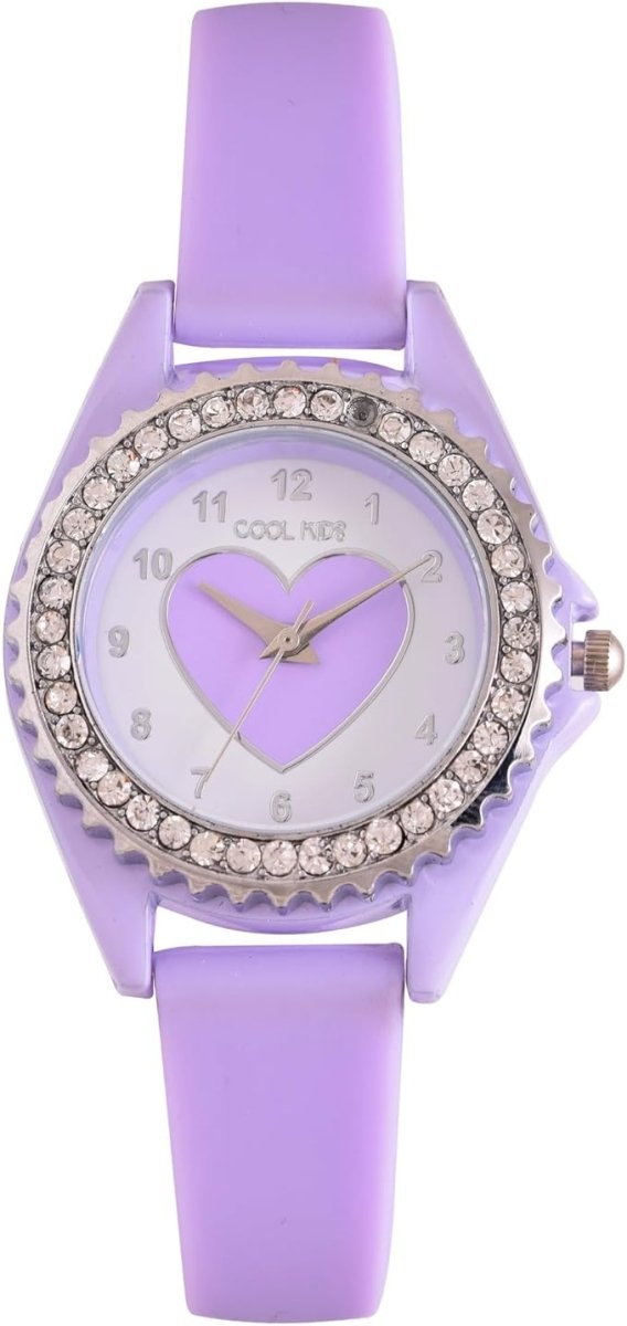 Cool Kids Cupcake White & Lilac Rubber 28mm Kids Watch | CL258V | TIME Watches