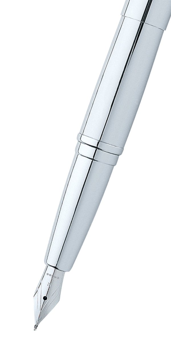 CROSS Atx Chrome Polished Fountain Pen | 886 - 2MS | TIME Watches