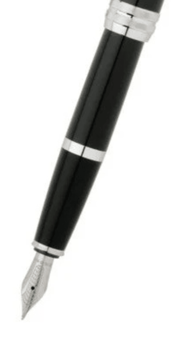 CROSS Bailey Black Polished Fountain Pen | AT0456 - 7MS | TIME Watches