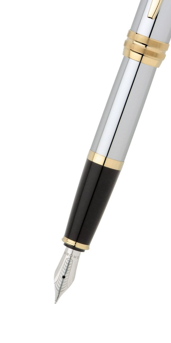 CROSS Bailey Polished Gold Fountain Pen | AT0456 - 6MS | TIME Watches