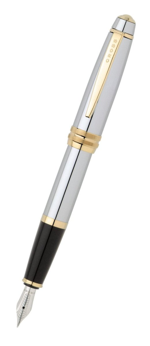 CROSS Bailey Polished Gold Fountain Pen | AT0456 - 6MS | TIME Watches