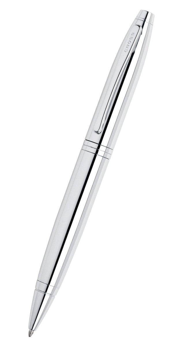 CROSS Calais Lustrous Chrome Ballpoint Pen | AT0112 - 1 | TIME Watches