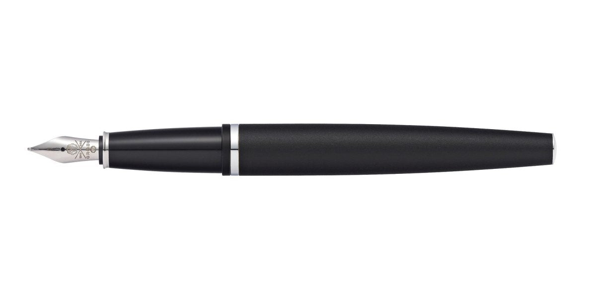CROSS Calais Matte Black Fountain Pen | AT0116 - 14MS | TIME Watches