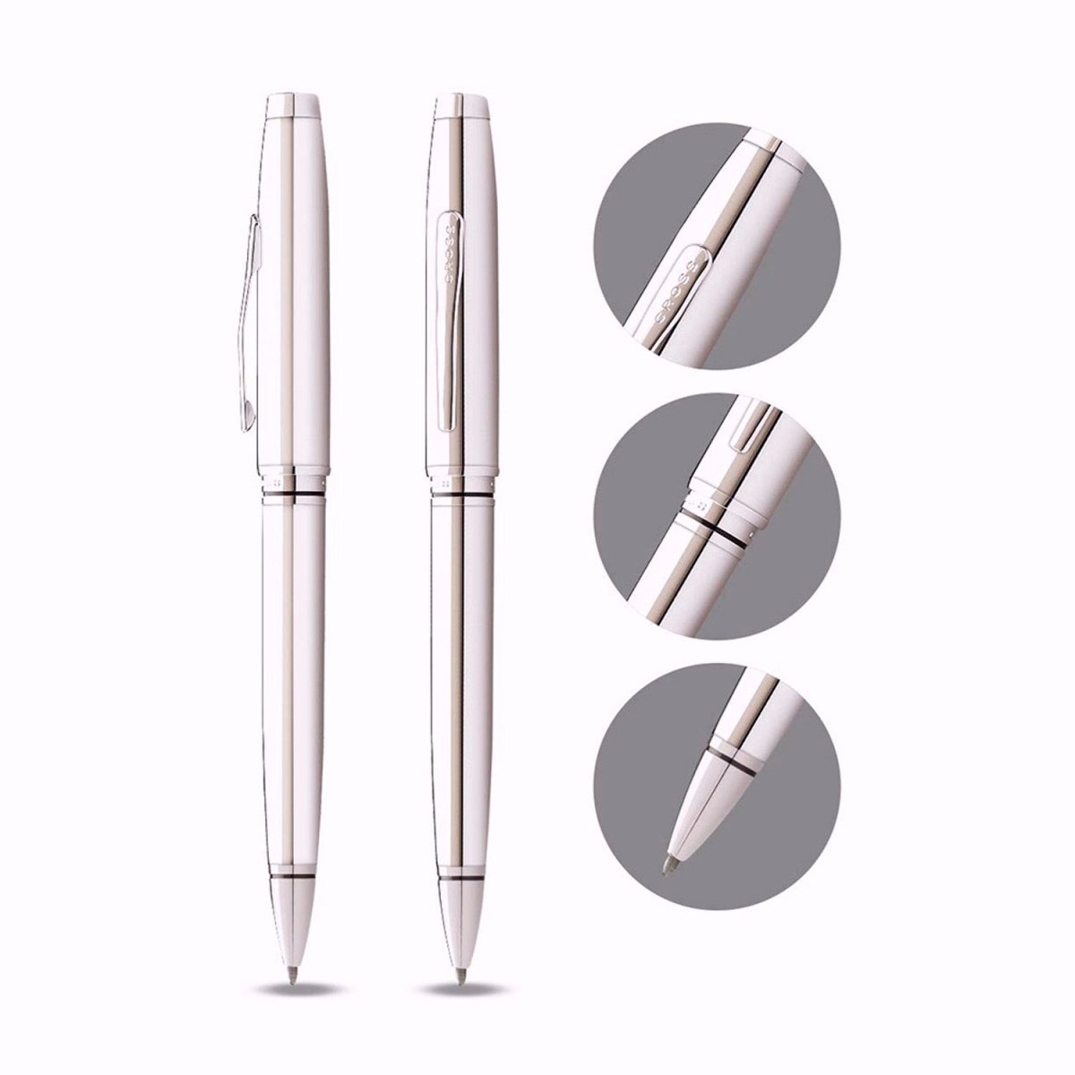 CROSS Coventry Polished Chrome Ballpoint Pen | AT0662G - 7 | TIME Watches