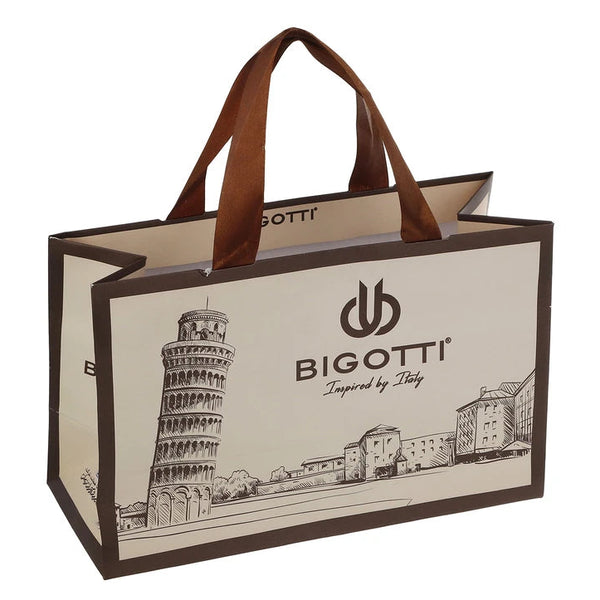 Bigotti Rose Gold Silver Dial Stones On Bezel Men's Watch | BG.1.10497-3