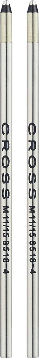 CROSS Mini Ballpoint Pen Refill - Black - Medium - Dual Pack | 8518-4