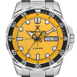Daniel Klein Yellow Dial Calendar Stainless Steel Men’s Watch | DK113884-4