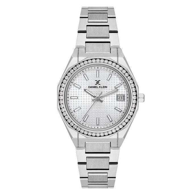 Daniel Klein Premium Silver Dial Three Hands Woman's Watch | DK113716 - 1 | Time Watch Specialists