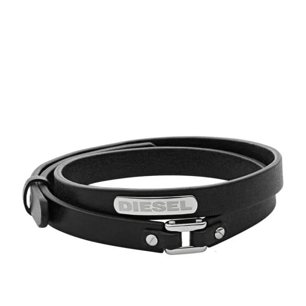 Buy Diesel Black Leather Men s Bracelet DX0971040 Time Watch Specialists