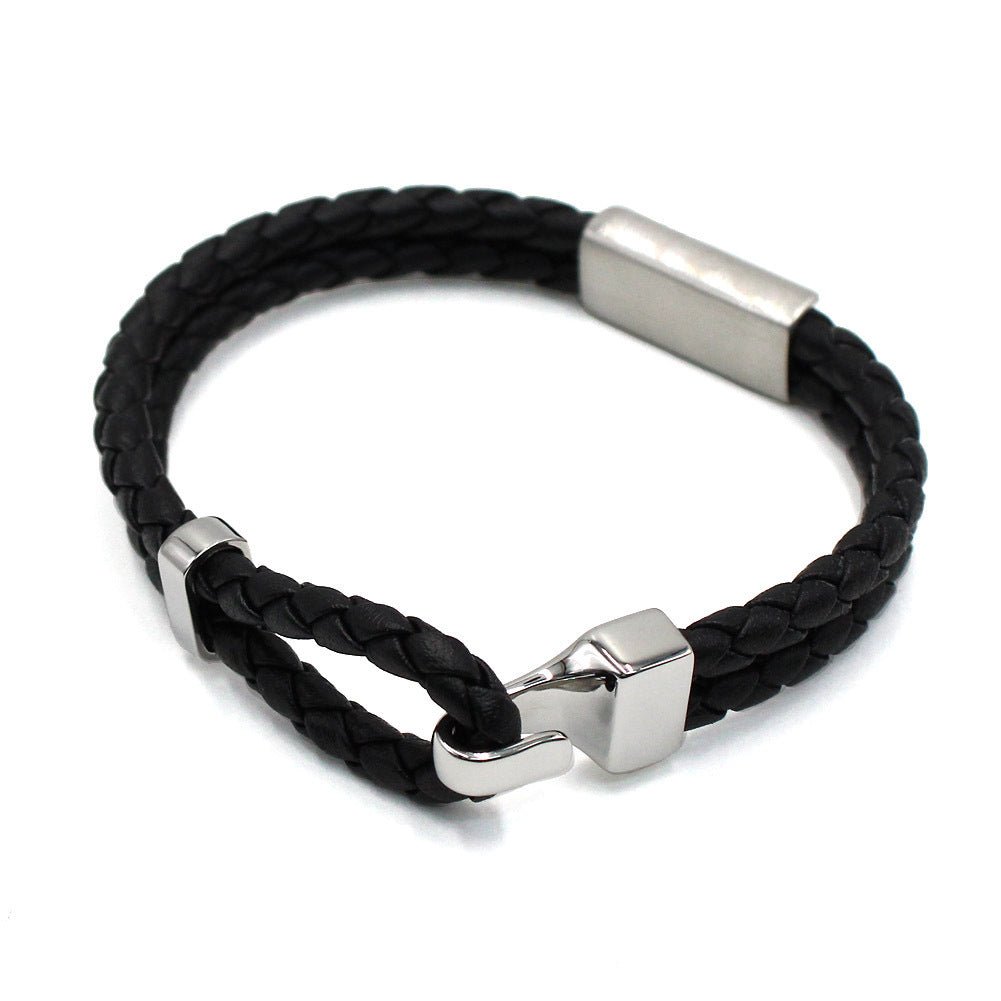 Diesel Black Leather Strap Men's Bracelet | DX1247040 | TIME Watches