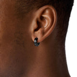 Diesel Black Stainless Steel Hoop Unisex Earring | DX1273001 | Time Watch Specialists