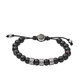 Diesel Black-Tone Semi-Precious Beaded Men's Bracelet | DX1101040 | Time Watch Specialists