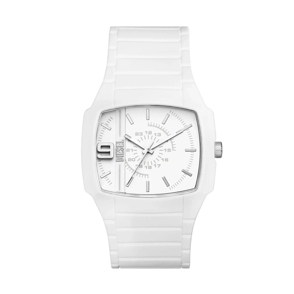 Diesel Cliffhanger 2.0 Three - Hand White Silicone Men's Watch | DZ2204 | TIME Watches