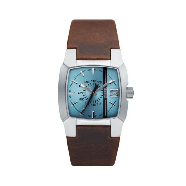 Diesel Cliffhanger Three - Hand Brown Leather Men's Watch | DZ1998 | TIME Watches