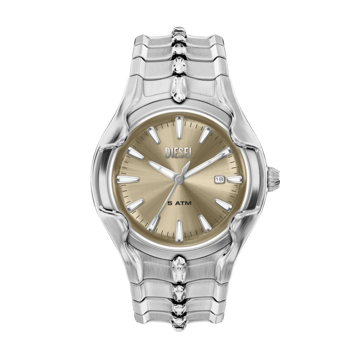 Diesel D - Sruptor Silver and Gold Stainless Steel 42mm Men's Watch | DZ2214 | TIME Watches
