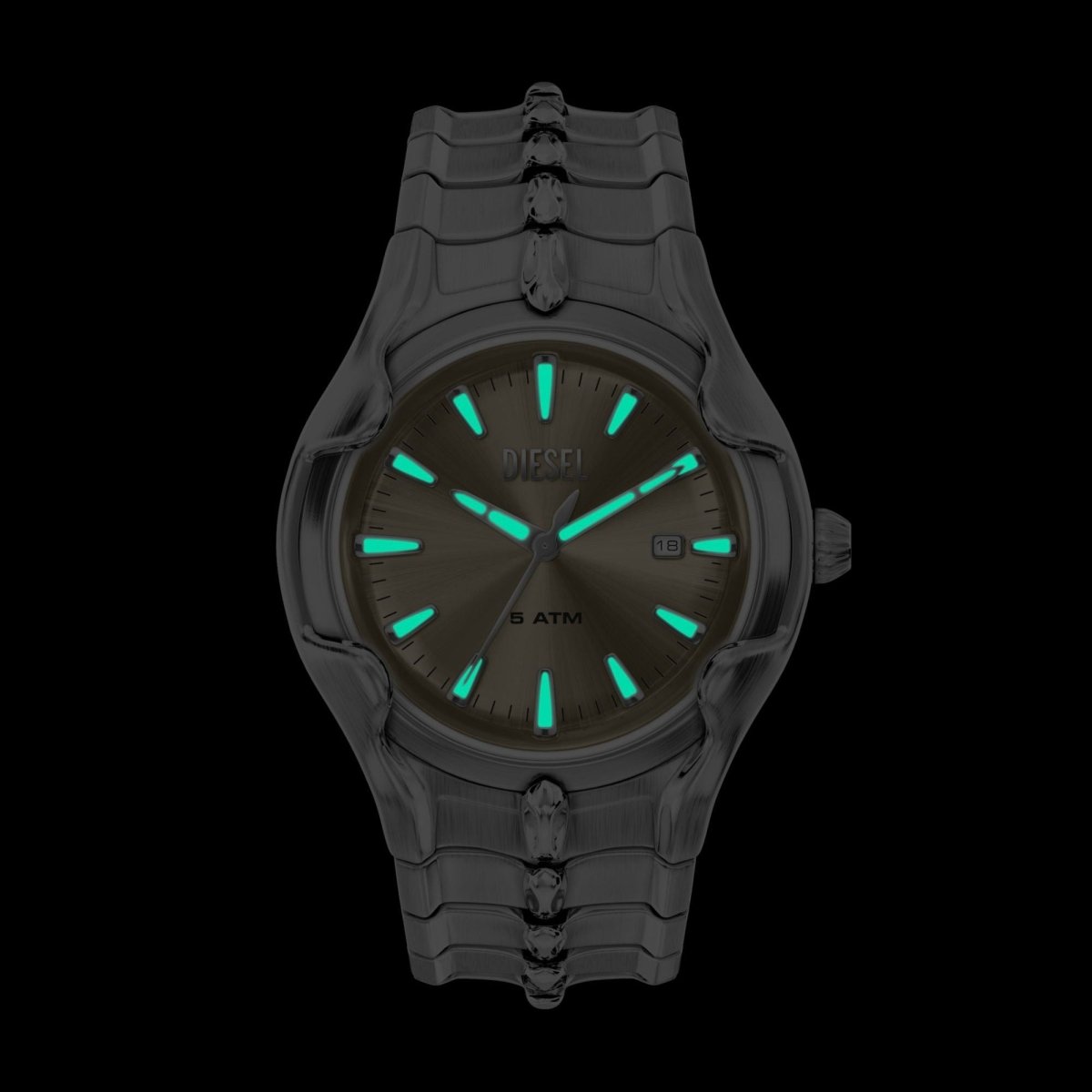 Diesel D - Sruptor Silver and Gold Stainless Steel 42mm Men's Watch | DZ2214 | TIME Watches