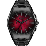 Diesel Mega Chief Black Dial Leather Men's Watch | DZ4696