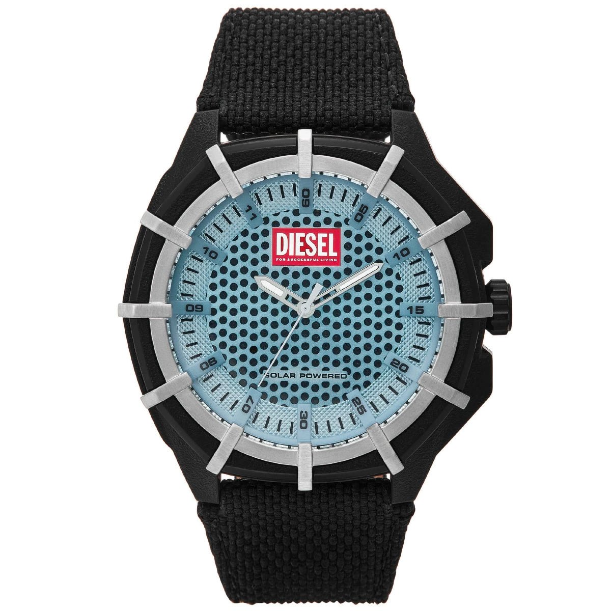 Diesel Framed Blue Dial and Black Leather 46mm Men's Watch | DZ4679 | TIME Watches