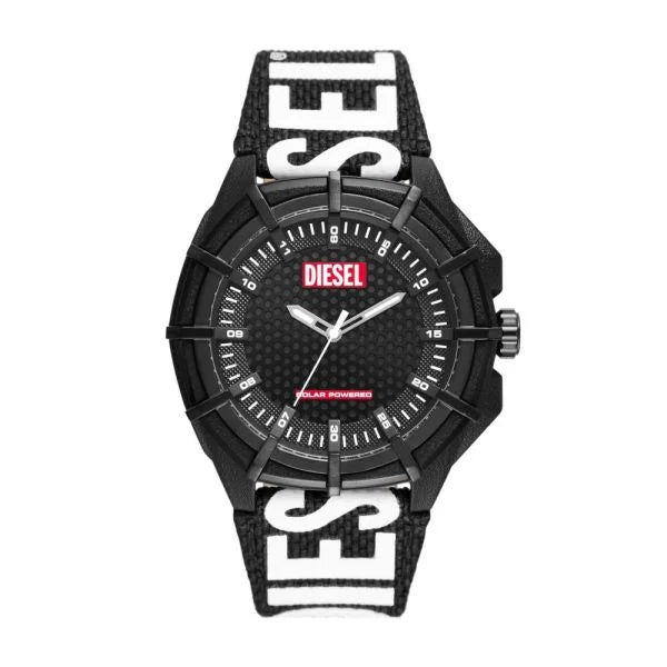 Diesel Framed Solar-Powered Black rPET Men's Watch | DZ4654 | Time Watch Specialists