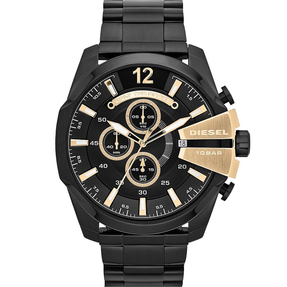 Diesel Mega Chief Chronograph Black Men's Watch | DZ4338 | TIME Watches