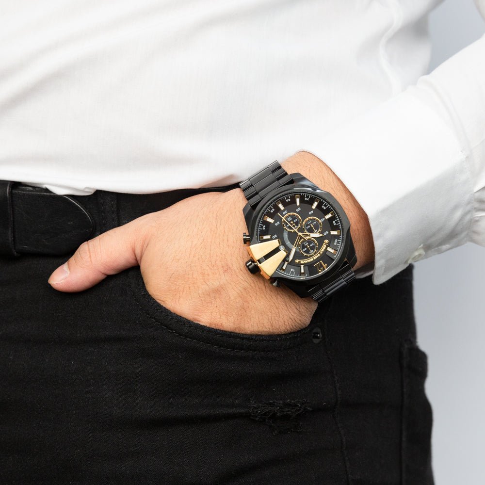 Diesel Mega Chief Chronograph Black Men's Watch | DZ4338 | TIME Watches