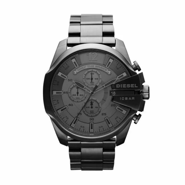 Diesel Mega Chief Chronograph Gunmetal Stainless Steel Men's Watch | DZ4282 | TIME Watches