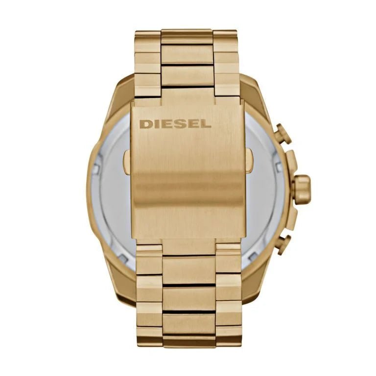 Diesel Mega Chief Gold Round Stainless Steel Men's Watch | DZ4360 | Time Watch Specialists