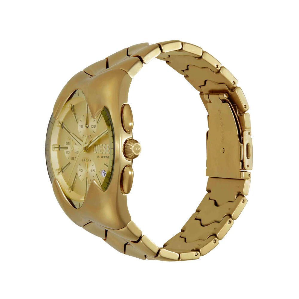 Diesel Mercurial Chronograph Gold - Tone Stainless Steel Men's Watch | DZ4681 | TIME Watches