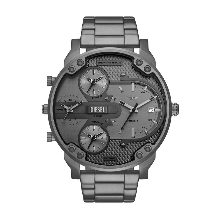 Diesel Mr Daddy Slim Gunmetal Chrono Men’s Watch | DZ7487 | TIME Watches